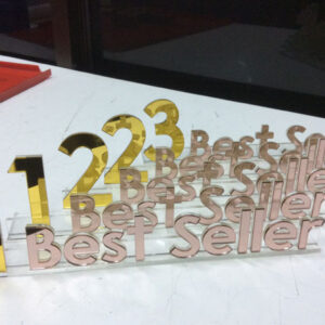 ป้ายตั้งโต๊ะ BestSeller อะคริลิค
