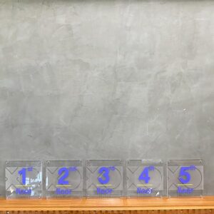 ป้ายบอกชั้นอาคาร อะคริลิคสำหรับติดผนัง