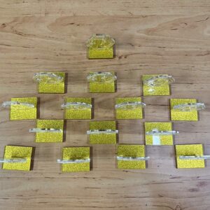 ป้ายเลขโต๊ะอาหาร อะคริลิค ฐานอะคริลิคประกายเพชร