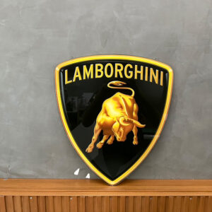 ป้ายโลโก้ Lamborghini อะคริลิค พิมพ์ UV