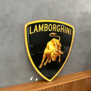 ป้ายโลโก้ Lamborghini อะคริลิคใส พิมพ์ยูวี
