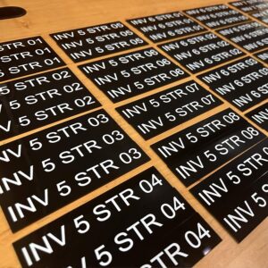 ป้ายติดเครื่องจักร INV 5 STR 04