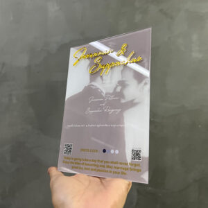 การ์ดงานแต่ง พรีเมี่ยม ตัวอักษรนูนสีทองมิลเลอร์