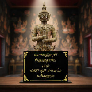 ป้ายบทสวดมนต์
